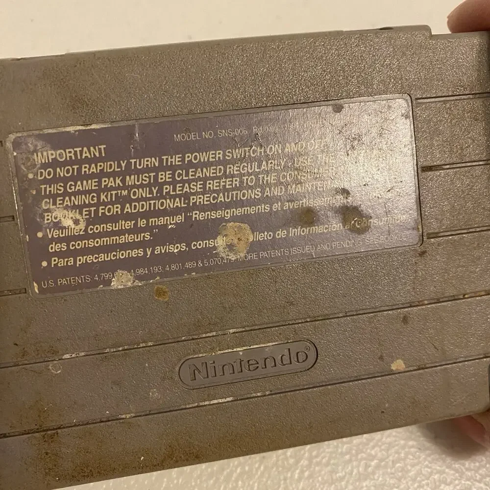 Super Mario World Nintendo SNES Authentic Game Cartridge JapanMade 1984 Untested